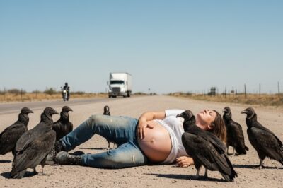 Lone trucker sees pregnant woman passed out, left for the vultures… and he does this…