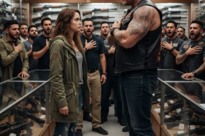 They Sneered at Her Faded Windbreaker and Told the “Lost” Woman the Coffee Shop Was Next Door. They Laughed as She Asked About a Rifle They’d Never Seen. But the Laughter Choked in Their Throats When a Black Ops Commander WalkIn, Ignored Everyone, and Saluted Her.