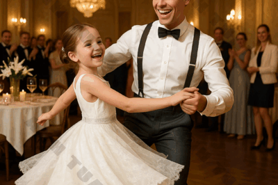 The janitor, a single father, dances with a disabled little girl, unaware that her mother, a billionaire woman, is right there watching.