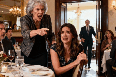 At a restaurant, my mother-in-law laughed loudly: “She can’t cook and doesn’t deserve to be part of our family, she is basically a stranger,” then told me to get out. The manager stepped forward: “Would you like me to have them removed? Just say the word.” The entire table went silent. I smiled: “Actually, I am the owner of this restaurant. Please escort that woman out.”
