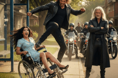 Just One Cruel Kick at the Bus Stop: A Ruthless Bully and the Shocking Reaction from 99 Cyclists That Left Everyone Stunned.