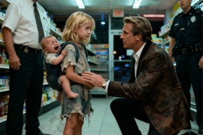 A homeless little girl was reported to the police by the store manager for stealing a box of milk for her two younger siblings who were crying weakly from hunger.