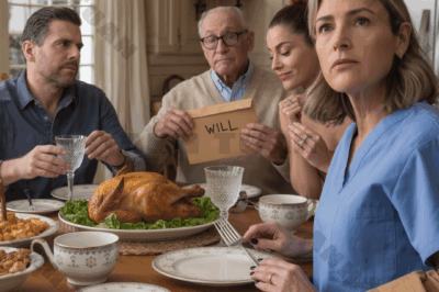 Disinherited right at Sunday dinner. A few hours later, the ICU called, a $150,000 decision was waiting for my signature, between family or boundaries, between rescue or respect. The monitors flashed green lightning in the darkness, weaving a chaotic and tense scene.