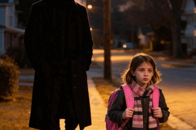 A seven-year-old girl noticed a stranger in black following her, but her action shocked the entire street.