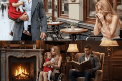 A paralyzed woman was left alone at a café on her first date, when a stranger CEO and a little girl approached…