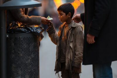 COUPLE GIVES NOMELESS BOY THEIR RENT MONEY FOR FOOD WHAT HAPPENS NEXT WILL SHOCK YOU