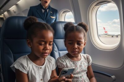 Two Black twin girls were removed from a plane by the crew until their father, the CEO, was called to cancel the flight, causing…