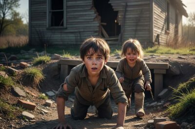 “She crawled out of a forgotten basement with a broken leg, dragging her dying little sister toward the only remaining ray of light. Her escape wasn’t just about survival: it was a silent cry the world needed to hear.”