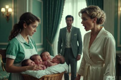 Millionaire widower hid to watch his girlfriend treat his triplets, until the waitress