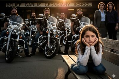 I Was 8 Years Old, Forgotten Again at School by My Stepmother While My Dad Fought Overseas. My Last Hope? A Vague Memory of My Dad’s “Brothers”—the Hell’s Angels. When the School Secretary Made One Desperate Call, I Never Expected What Happened Next