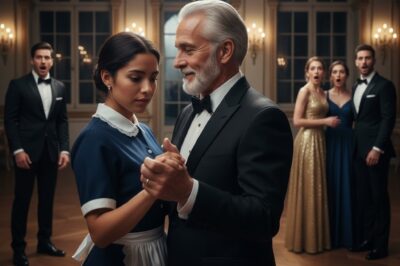 “’If you dance the waltz, I’ll clean the ballroom,’ laughed the millionaire in front of all the guests… but what happened next left everyone speechless: the humiliated cleaning woman shone like a star in front of the elite, revealing a secret from the past that would forever change the businessman’s life and teach everyone a lesson about respect, talent, and dignity.”