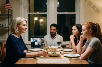 At a family dinner, my son-in-law made a disrespectful remark in Arabic, assuming I wouldn’t understand, and everyone at the table laughed. What they didn’t know was that I had lived in Dubai for over ten years. I didn’t argue or raise my voice. I simply set my glass down, smiled, and answered him calmly in fluent Arabic. The laughter faded, the room went quiet, and the conversation shifted in a way they weren’t expecting.
