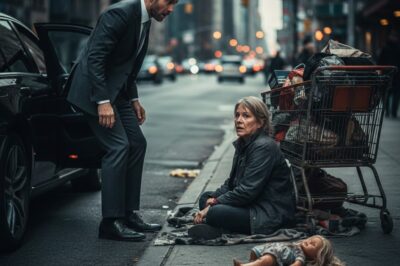 A homeless mother collapsed on the sidewalk — until a billionaire stopped and realized the twins looked exactly like him…
