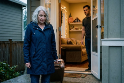 I booked a flight to see my son without announcing it, thinking a mother doesn’t need an appointment to show up with love. The moment he opened the door, his face hardened and he said, “Who invited you? You need to leave.” I didn’t argue or beg. I simply nodded, stepped back, and walked away with my suitcase still in hand. But that wasn’t the end of the story. It was the moment I stopped chasing and started choosing myself.