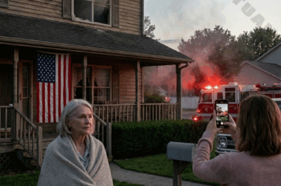 They blocked my bedroom door without warning, and not long after the house was thick with smoke. I had to climb out through a window just to breathe. When I reached the lawn, my daughter was already filming, calm and steady, saying it was “for the insurance record.” In that moment, fear turned into suspicion, because it didn’t look like panic, it looked like preparation, and I knew this wasn’t just an accident.