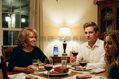 At a family dinner, my son-in-law laughed out loud and tossed out a line: “What does it feel like to be looked down on?” It made me feel uncomfortable in front of everyone. They all laughed along, but I stayed calm. I didn’t argue or make a scene. I just smiled and asked gently, “So how does it feel knowing the one you ‘look down on’ won’t be covering the bills anymore?” The moment I said it, the mood at the table shifted, and everyone understood exactly what it meant.