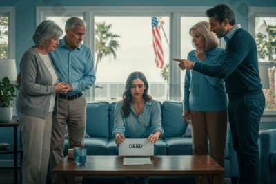 I gave my parents a beach house worth $425,000, and then my brother-in-law tried to throw them out until he saw one single line on the deed.