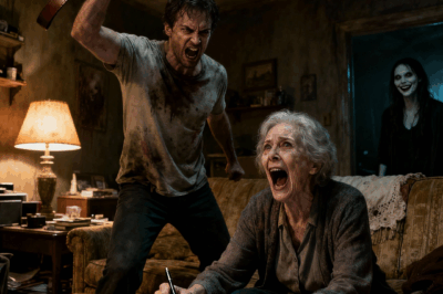 My son grabbed a belt to force me to sign a power of attorney in his name. My daughter-in-law laughed, saying, “Now everything will be ours.” Then someone rang the doorbell. When she opened the door, she froze for a second… and then she started screaming in panic…