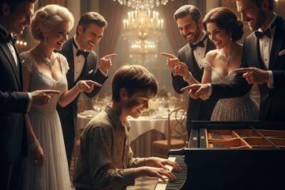 “I’LL GIVE YOU 10 MILLION IF YOU PLAY THAT PIANO” — THE MILLIONAIRE LAUGHED, BUT THE POOR BOY SURPRISED HIM