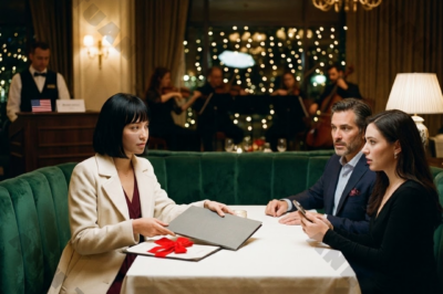 At my graduation dinner, my parents said they were ending their financial support, calling it a life lesson and a “gift” for me. They expected me to lose it or beg for another chance. But I didn’t. I stayed calm, thanked them for the meal, and opened the folder I’d brought to the restaurant. What they didn’t realize was that my next step was already confirmed in writing, starting Monday, and I didn’t need their approval to move forward.