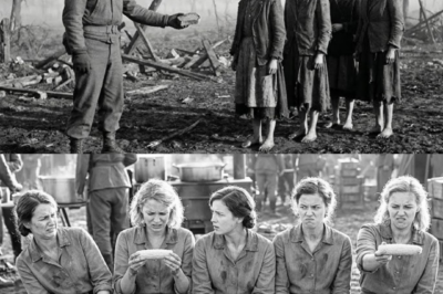 “Is This Animal Feed?” Hungry German women in wartime custody stared at the yellow ears of corn Americans set down, unsure whether to trust it. One cautious bite turned the suspicion into stunned quiet, not because it was fancy, but because it was warm, simple, and offered without cruelty. That small meal became a moment of dignity they didn’t expect, and a memory the witnesses carried long after the war.