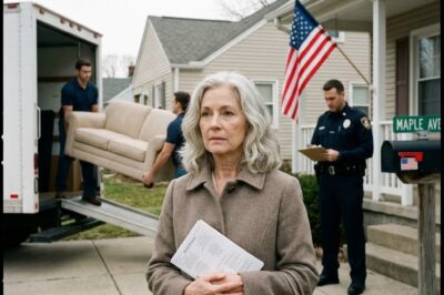 I came home from church and saw a moving truck in my driveway. My son looked me dead in the eye and said, “We’re selling your house, Mom.” He thought I’d fall apart. I didn’t. I made one call—and suddenly everyone’s confidence disappeared.