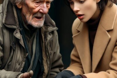 I gave the old lady some change every day. One day she stopped me and said, “…”