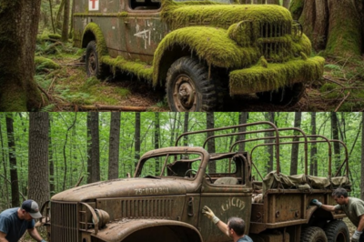 “Lost for 80 Years in the Forest — A WWII Military Truck Finally Uncovered! What They Found Inside Will Shock You!” A WWII military truck, lost in the forest for 80 years, has finally been uncovered, and what was found inside is more shocking than anyone could have imagined.