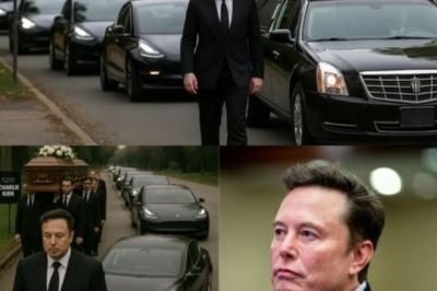 TEARFUL TRIBUTE: Elon Musk Sends Tesla Fleet to Escort Charlie Kirk’s Final Journey .