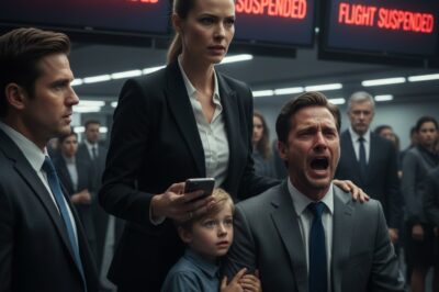 The ground staff blocked me with a sneer, treating us like nuisance cargo. “Your tickets are void,” she stated icily, looking down her nose at us. “A Priority VIP needs these seats immediately.” My son burst into tears, clutching my hand, but I didn’t waste my breath arguing. I simply pulled out my phone and triggered “Code Red.” Five minutes later, the PA system didn’t just crackle—it boomed a chilling order that silenced the terminal: “Emergency. Flight grounded indefinitely by Supreme Security Command.” The airport director came sprinting, drenched in cold sweat, his face drained of color as he recognized the insignia on my screen. He stammered, pure terror in his eyes as he realized his career was over: “Ma’am, please… I had no idea I was blocking the path of the one person who actually owns this airspace.”