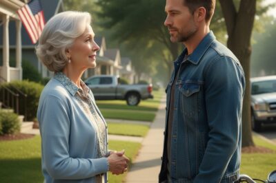 An elderly woman quietly reached out to an American biker for help on what seemed like an ordinary afternoon, calmly mentioning that she had once been reminded not to say too much. What happened next wasn’t dramatic or confrontational, but a gentle, emotional moment that slowly unfolded into a story of kindness, trust, and a simple human connection that stayed with everyone long after.
