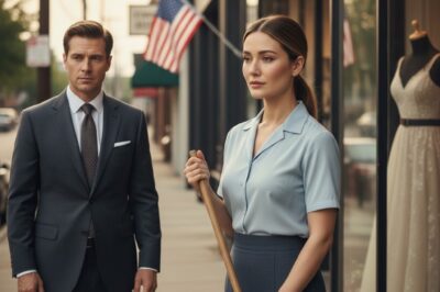 Seven years after they went their separate ways, he unexpectedly recognized a familiar face during a quiet moment in the city. It was his former wife, now working quietly, pausing in front of a shop window to admire an elegant dress on display. The scene was simple and unspoken, yet it gently stirred memories of their shared past and led him to reflect on time, distance, and the different paths life had taken them.