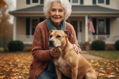 An Abandoned Pit Bull Left Alone in the Forest for Days Found a Kind Grandmother
