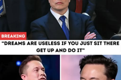 “Dreams are useless if you just sit there — get up and do it.”