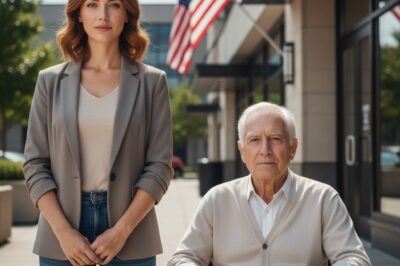 On the way to a family meeting, I helped an elderly man in a wheelchair and invited him to come along. At the office, he was quietly overlooked. Moments later, the atmosphere shifted when his true connection to the meeting slowly became clear.