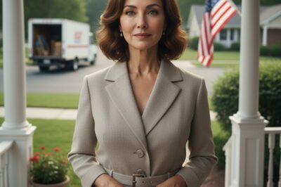 She spoke with confidence and made it clear she was calling the shots, while my son barely said a word. That night, I quietly packed my bag and walked away. What no one expected was that the house they thought they were running carried a truth that had been ignored for years — and by the next morning, a moving truck made that truth impossible to deny.