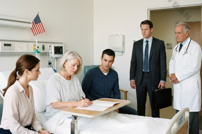 Right after my diagnosis, my son and daughter-in-law wanted me to sign the house over to them and rearrange all my savings, leaving only the medical costs behind as some kind of “favor.” The doctor begged me to fight back, but I just said, “Fine. Do it your way.” I signed every document right there at the hospital. They smiled like they’d won… until the lawyer walked in and froze when he saw what I’d already put in place.