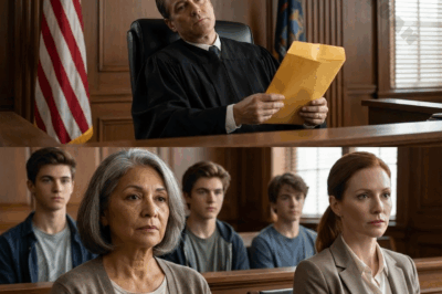 My daughter brought her three boys to my small apartment and said she’d be back in two hours. Then she never came back. Fifteen years later, she sued me, accusing me of kidnapping them. When I handed the judge an envelope, he leaned back and asked, “Do the boys know what’s inside?” I said, “Not yet.”