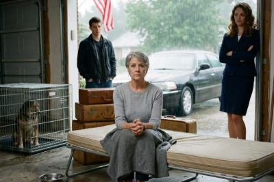 When my husband passed away, I kept quiet about the nineteen million dollars and the mansion he left me. That night, my daughter-in-law tossed my luggage into the garage and said coldly, “From now on, you’ll be sleeping in the garage, next to the dog’s kennel.” I just smiled, because I was ready to change the rules and make her regret her cruelty.