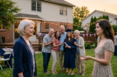 At my grandson’s graduation party, right in the middle of a family photo, my daughter-in-law gently asked me to step aside and make room for others — even though I had helped make the whole celebration happen. I didn’t argue. I just smiled and stepped back.  But later that night, as everything quieted down, I sat alone thinking about what that moment really meant… and I made a quiet decision that slowly changed how I saw my place in the family.