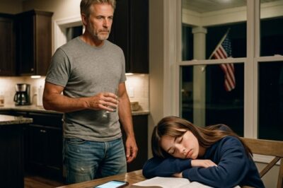 At 3 A.M., I Went to the Kitchen for a Glass of Water and Found My Daughter Asleep at Her Desk With Her Phone Still Lit Beside Her — I Was About to Carry Her to Bed Like I Used To When She Was Little, but When I Glanced at Her Screen, I Paused for a Moment and Realized That Quiet Late-Night Scene Wasn’t What I Thought It Was
