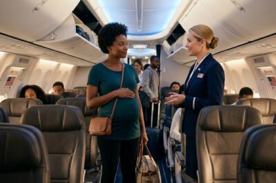 During a Brief but Tense Moment on a Commercial Flight, a Flight Attendant’s Unexpected Reaction to a Pregnant Passenger Quickly Drew Attention — Just Minutes Later, the Situation Took an Unexpected Turn When It Was Revealed That the Woman Had a Close Connection to a Prominent Business Leader, Turning a Routine In-Flight Moment into a Story People Couldn’t Stop Talking About