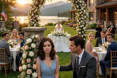 At my sister’s wedding, I was seated behind a pillar, in a spot where almost no one noticed me, as if I were just another unfamiliar face in the crowd. Then a stranger sat down beside me and quietly said, “Stay close to me and trust me.” When he stood up to speak, the entire room turned to look, the atmosphere suddenly shifted, and my sister’s smile subtly changed in a way no one could ignore.