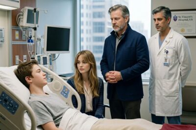 “From now on, we’re just roommates,” my husband said as our son quietly went upstairs, leaving me sitting alone on the rug—but eighteen years later, under the bright lights of St. Vincent’s, a doctor said one sentence that shifted the mood, leaving my husband standing still beside Jake’s hospital bed as a long-overlooked truth slowly came into focus