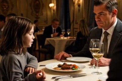 A Hungry Little Girl Quietly Asked a Billionaire for the Food He Wouldn’t Finish in an Elegant Restaurant, Unaware That Her Simple Question Would Awaken Memories of His Difficult Childhood, Lead Him to Discover the Struggles She and Her Sick Mother Were Facing, and Inspire an Extraordinary Act of Kindness That Would Give Them Stability, Dignity, and a Future They Had Never Thought Possible