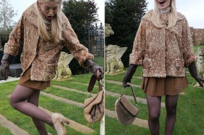 Georgia Toffolo drew attention during day two of the Cheltenham Festival after her distinctive “hairy” stilettos became stuck in the muddy ground while arriving in style, as the TV personality continued to lead the glamour at the racing event while conversation around recent business challenges involving her husband James Watt also circulated online.