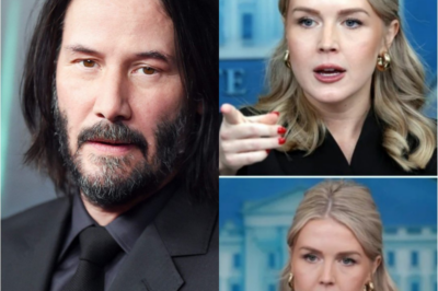 LIVE TV SHOCK: Karoline Leavitt’s “Be Silent!” Tweet Backfires as Keanu Reeves Reads It Word-for-Word On Air
