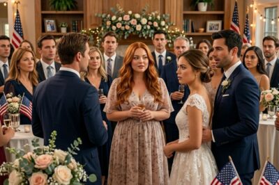 At my stepsister’s wedding, all eyes turned when she turned to me—and just as the room fell quiet, her groom gently said my full name, and something about that moment felt different, even if no one could quite explain why.