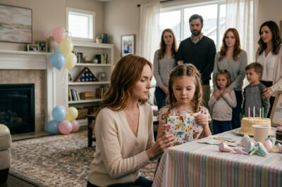 At My 7-Year-Old’s Birthday Party, What Began as a Cheerful Celebration Slowly Took an Unexpected Turn—While Some Called It “Just a Joke,” My Child’s Feelings Quietly Drew Everyone’s Attention, and in That Moment, My Father Stood Up and Said Something That Made All of Us Pause, Reflect, and See Each Other Differently