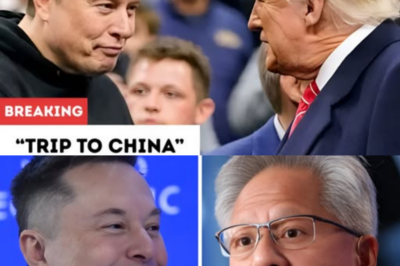 Trump and Elon Musk picked Jensen Huang up in Alaska on their Air Force One trip to China